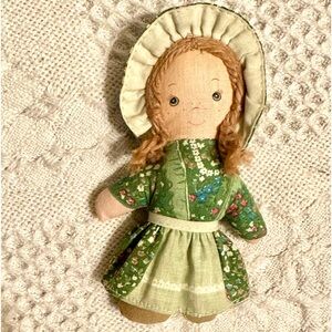 Vtg1975 Original Knickerbocker Holly Hobbie Plush Cloth Rag Doll Amy